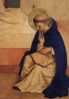 St Dominic in prayer